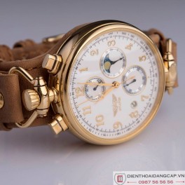 WRIGHT BROTHERS Aviator Chronograph 31679 MOONPHASE GOLD - 01