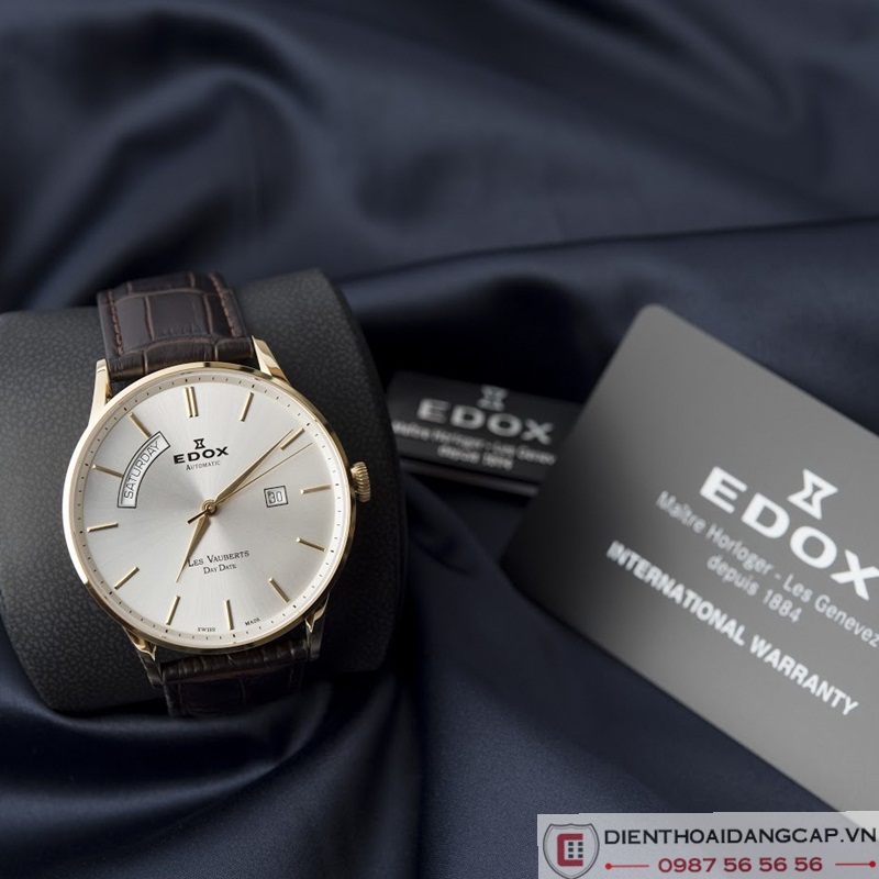 美品 EDOX Les Vauberts Day Date Automatic-