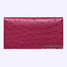 Bao da đà điểu kiểu ví màu hồng dành cho Vertu Aster 2