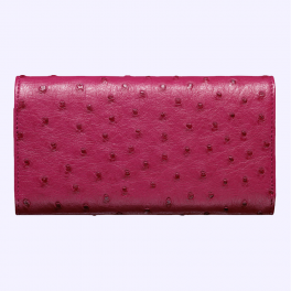 Bao da đà điểu kiểu ví màu hồng dành cho Vertu Aster 1